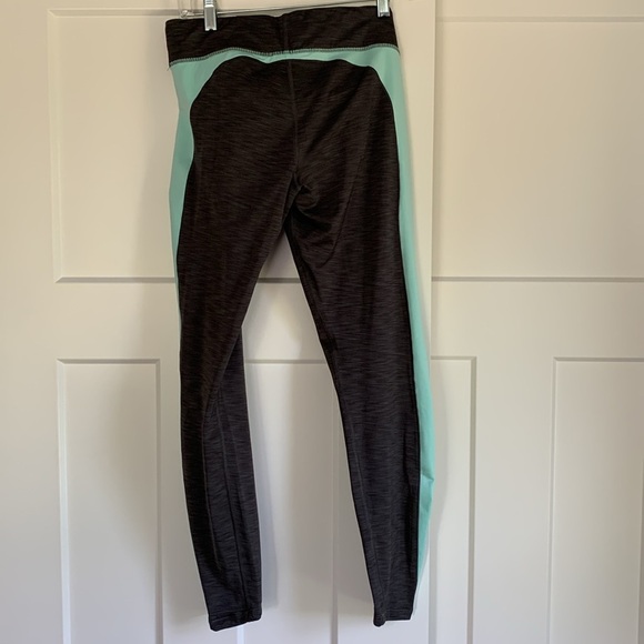 {Under Armour} Charcoal and Aqua Leggings - Picture 4 of 4